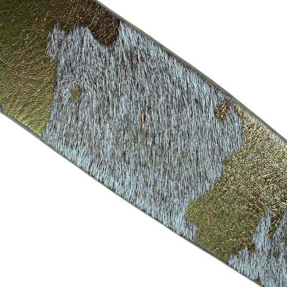 Genuine Leather Brass Buckle Belt 42.5\